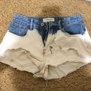 Small stain and has many rips